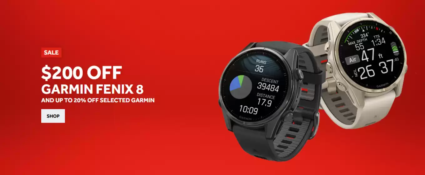 $200 Off Garmin Fenix 8
