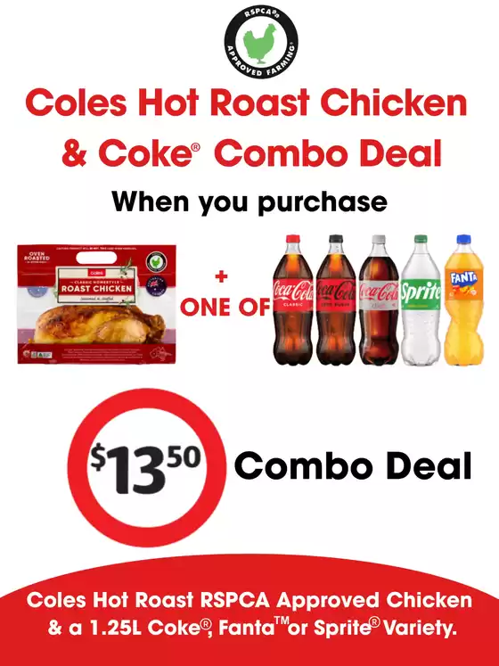 Coles catalogue in Parramatta NSW | Coles Hot Roast Chicken & Coke Combo Deal | 2025-09-03T00:00:00.000Z - 2026-02-24T00:00:00.000Z