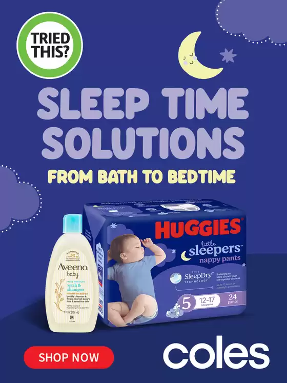 Coles catalogue in Parramatta NSW | Sleep Time Solutions | 2025-09-03T00:00:00.000Z - 2025-09-09T00:00:00.000Z