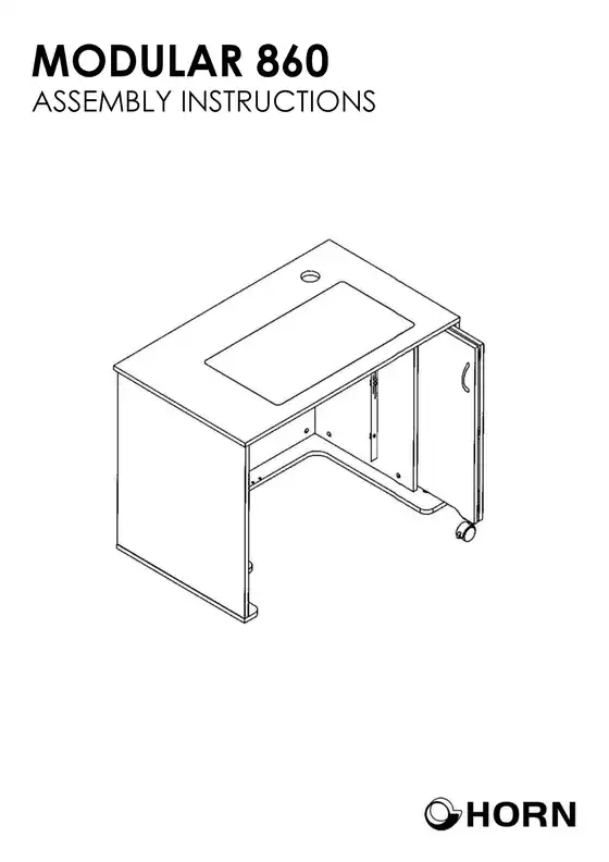 Modular 860 Sewing