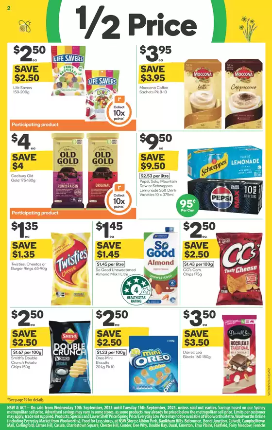 Weekly Specials - 10/09