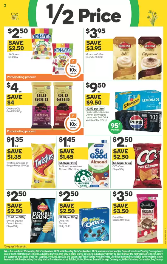 Weekly Specials - 10/09