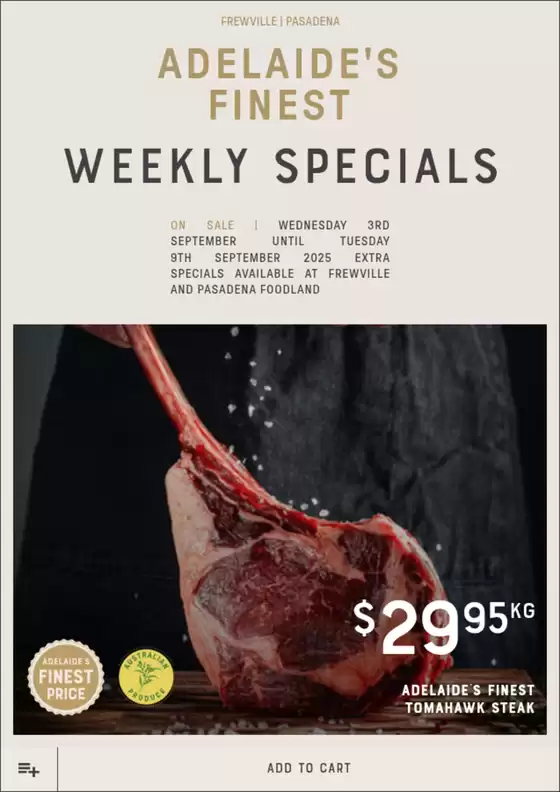 Weekly Specials