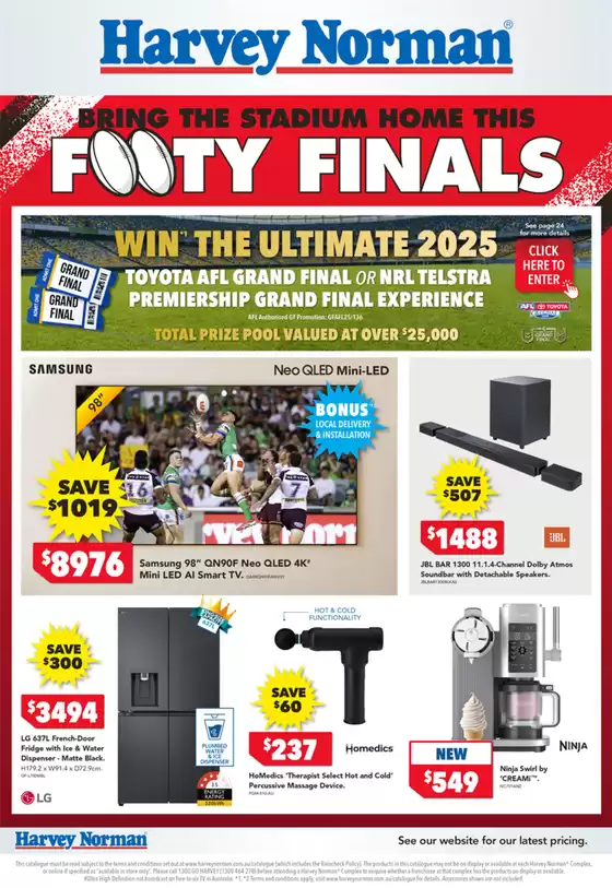 Harvey Norman catalogue in  | HN Footy Finals 1 | 2025-09-04T00:00:00.000Z - 2025-09-10T00:00:00.000Z