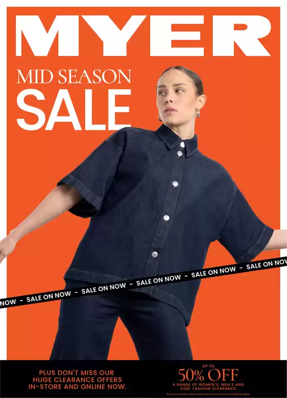 Myer catalogue in Adelaide SA | Mid Season Sale - Softgoods | 2025-09-10T00:00:00.000Z - 2025-09-29T00:00:00.000Z
