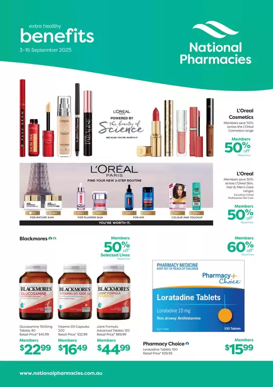 National Pharmacies catalogue | Extra Health Benefits September | 2025-09-08T00:00:00.000Z - 2025-09-16T00:00:00.000Z