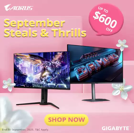 September Steals & Thrills