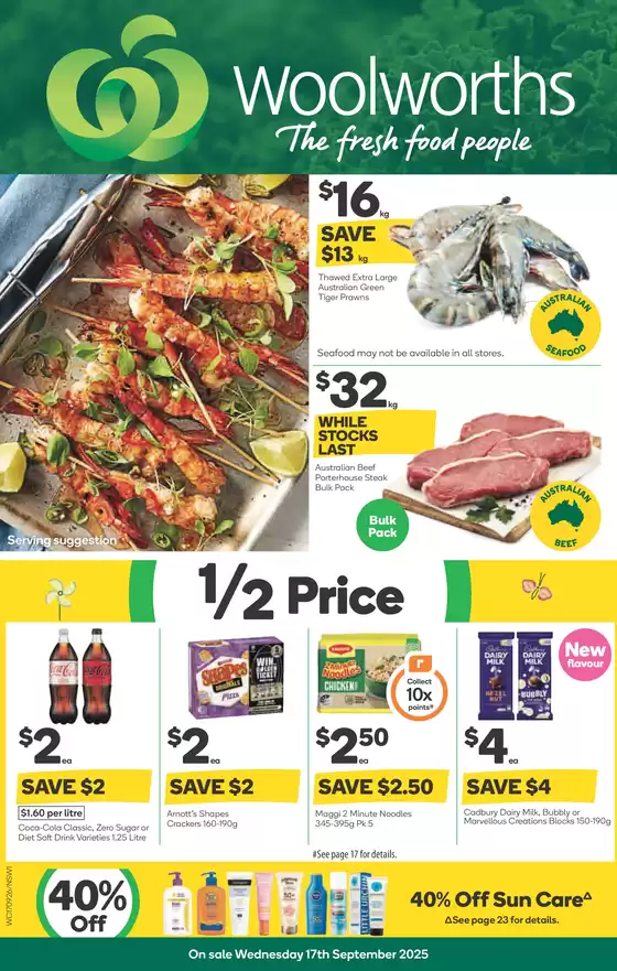 Weekly Specials - 17/09