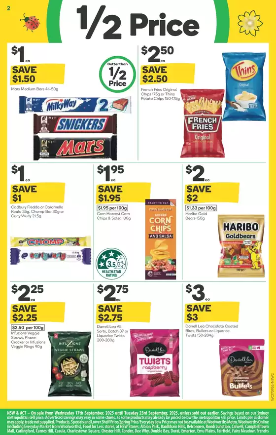 Weekly Specials - 17/09