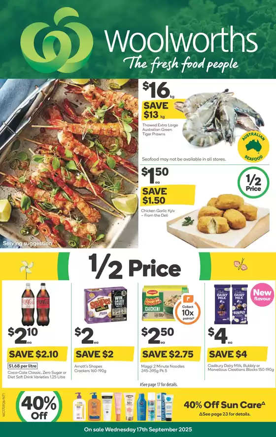 Weekly Specials - 17/09
