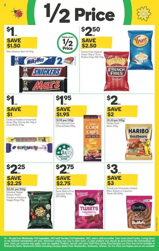 Weekly Specials - 17/09