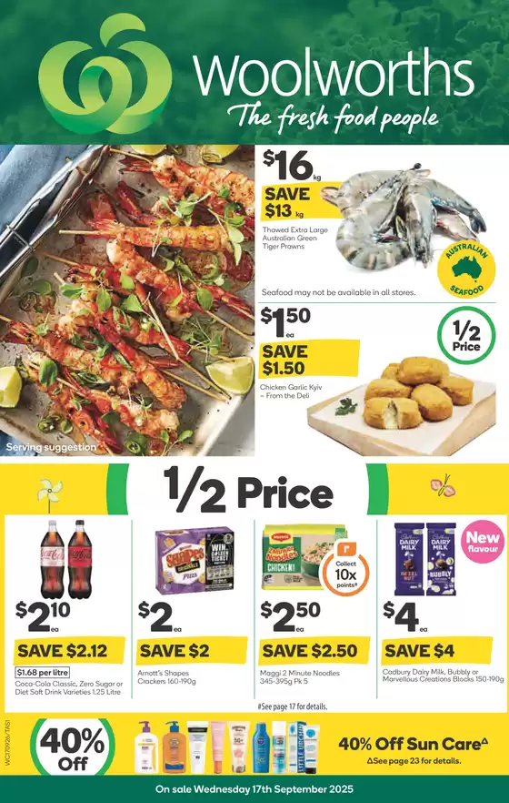 Weekly Specials - 17/09