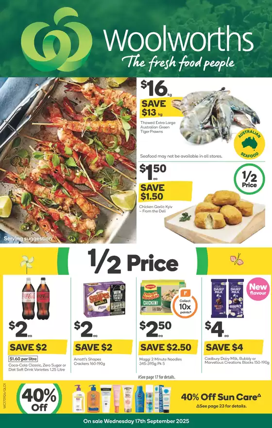 Weekly Specials - 17/09