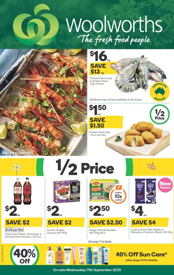 Weekly Specials - 17/09