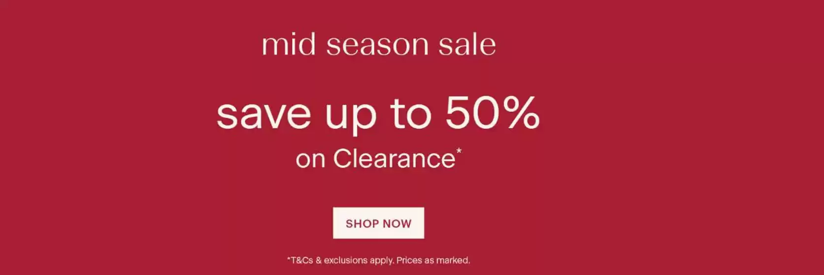 Mid Season Sale