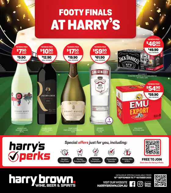 Footy Finals at Harry's