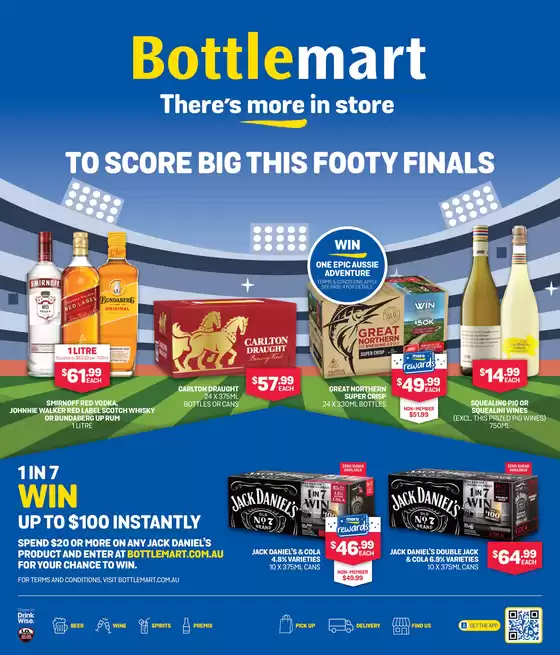 Bottlemart catalogue | There's More In Store To Score Big This Footy Finals | 2025-09-10T00:00:00.000Z - 2025-09-23T00:00:00.000Z