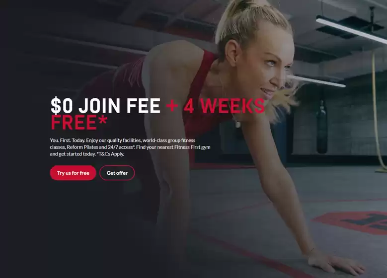 $0 Join Free + 4 Weeks Free
