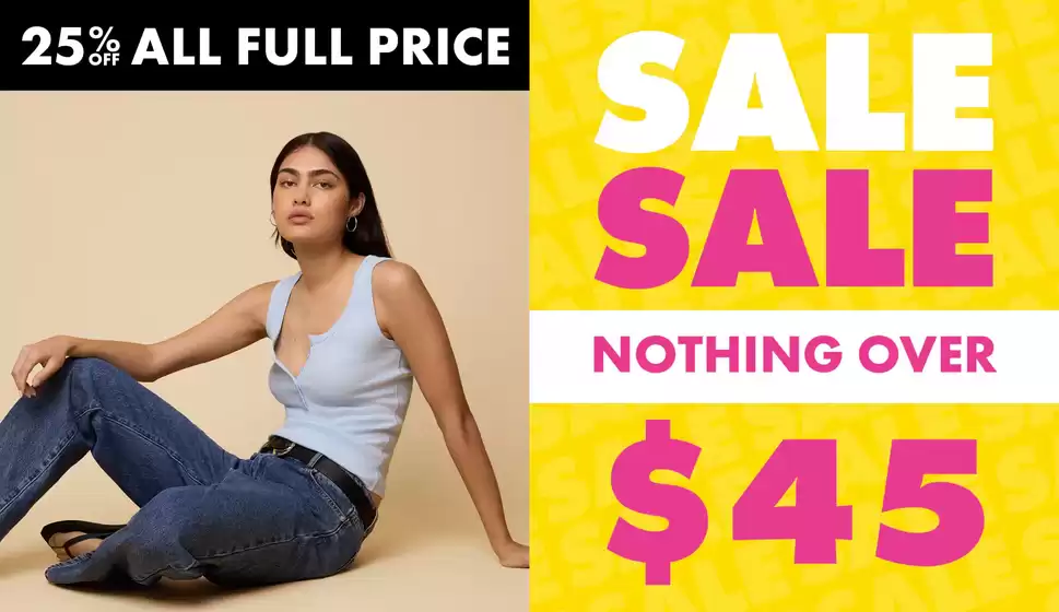 Sale Nothing Over $45