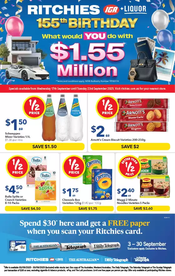 Ritchies catalogue |  Ritchies 17/09 | 2025-09-17T00:00:00.000Z - 2025-09-23T00:00:00.000Z