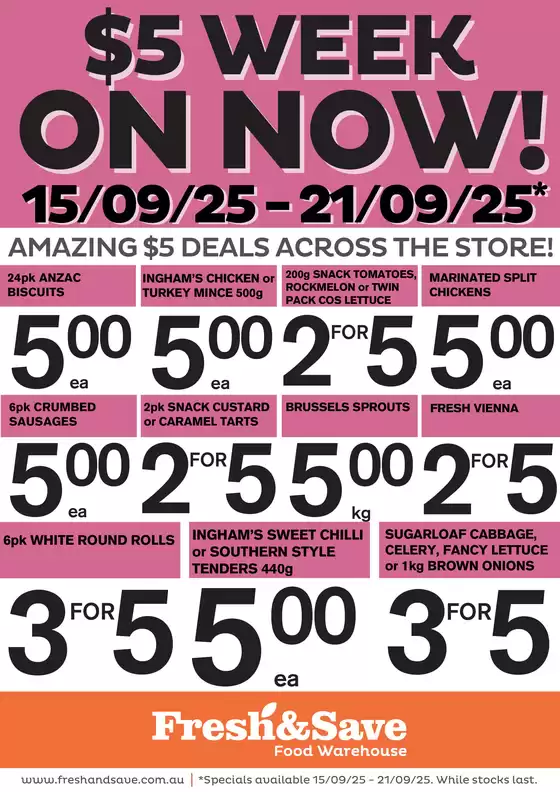 Weekly Specials