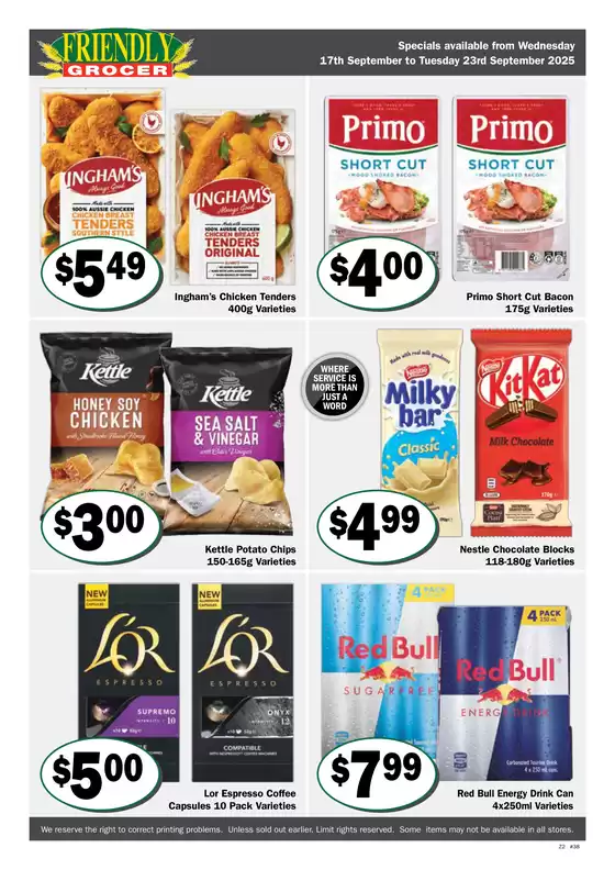Weekly Specials