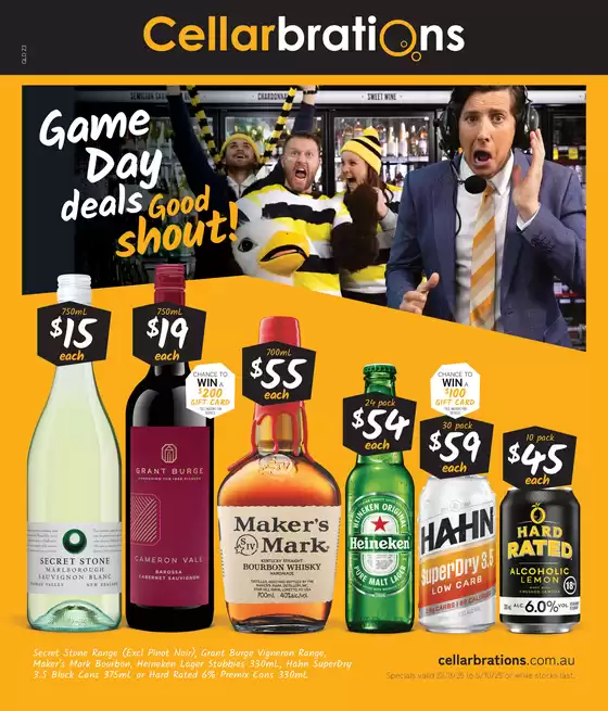 Game Day Deals, Good Shout 22/09