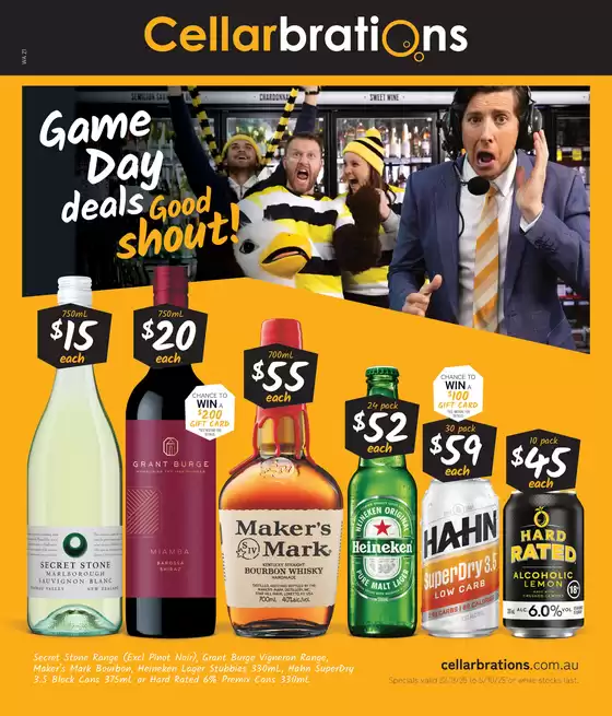 Game Day Deals, Good Shout 22/09