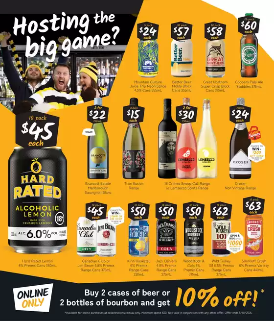 Game Day Deals, Good Shout 22/09