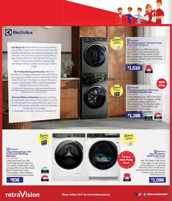 Electrolux & Westinghouse Laundry Guide