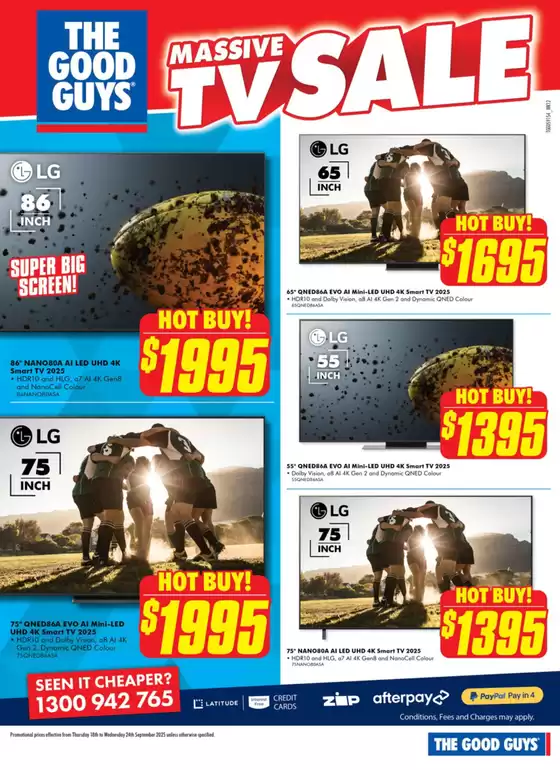 Massive TV Sale