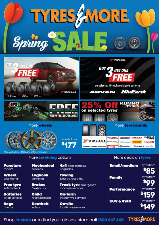 Tyres & More catalogue in Batlow NSW | Spring Sale | 2025-10-01T00:00:00.000Z - 2025-10-31T00:00:00.000Z