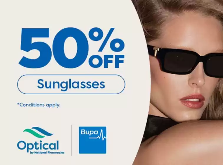 50% Off Sunglasses