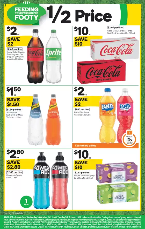 Weekly Specials - 01/10