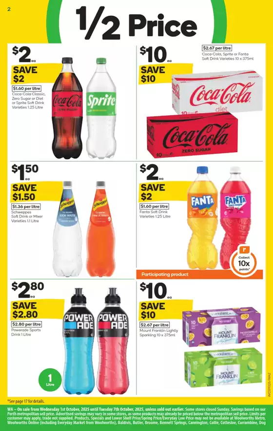Weekly Specials - 01/10