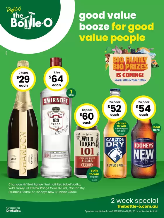 Good Value Booze, For Good Value People. 29/09