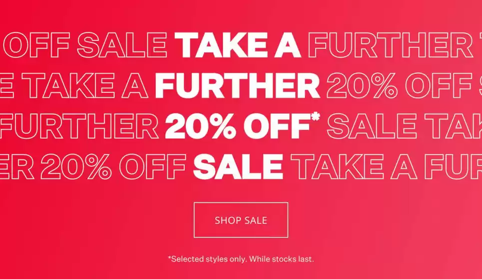Take A Further 20% Off Sale