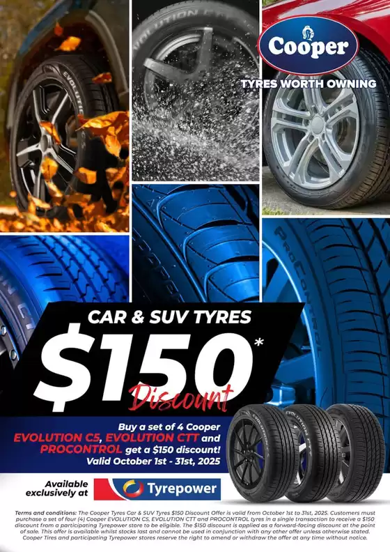 Car & Suv Tyres $150 Discount