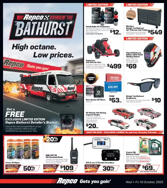Bringing the Bathurst High Octane. Low Prices.