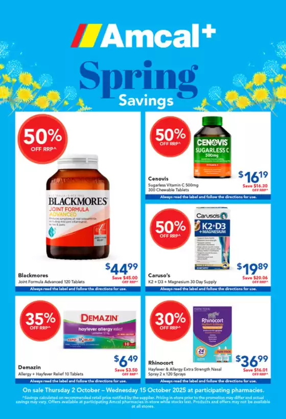 Spring Savings