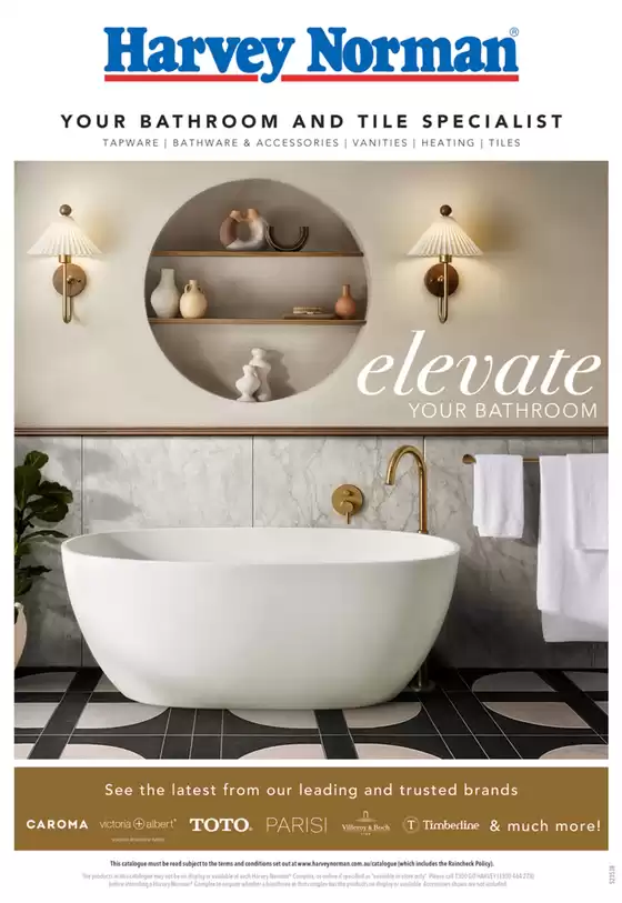 Harvey Norman catalogue in  | Elevate Your Bathroom | 2025-10-06T00:00:00.000Z - 2025-11-03T00:00:00.000Z