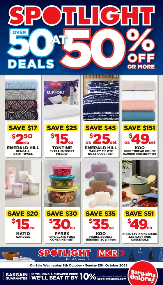 Spotlight catalogue | Over 50 Deals At 50% OFF Or More | 2025-10-08T00:00:00.000Z - 2025-10-12T00:00:00.000Z