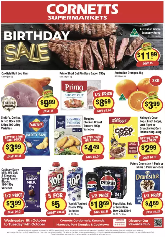 CORNETTS catalogue | Weekly Specials | 2025-10-08T00:00:00.000Z - 2025-10-14T00:00:00.000Z