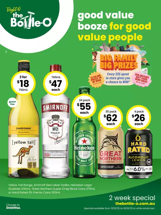 Good Value Booze, For Good Value People. 13/10