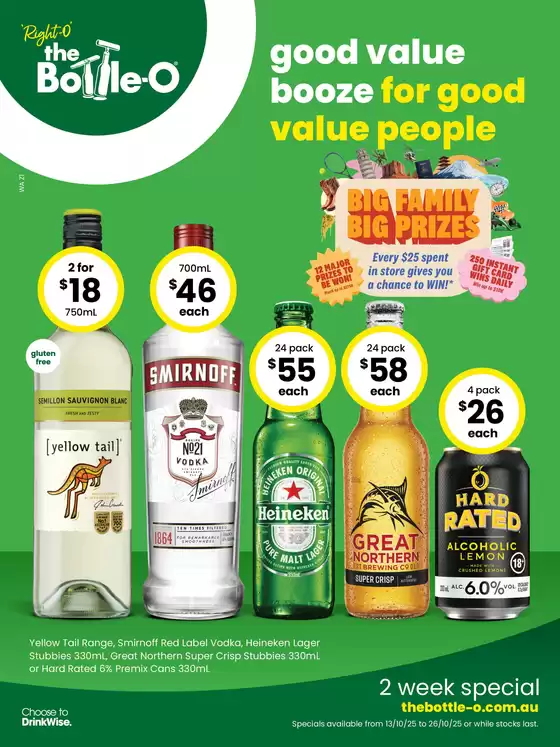 Good Value Booze, For Good Value People. 13/10