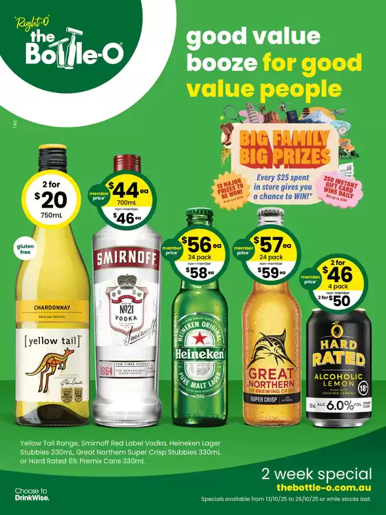 Good Value Booze, For Good Value People. 13/10