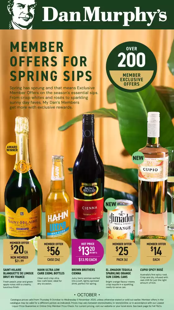 Member Offers For Spring Sips