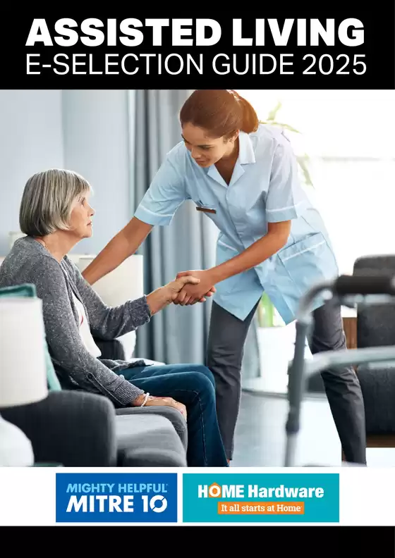 Mitre 10 catalogue | Assisted Living E-selection Guide 2025 | 2025-10-09T00:00:00.000Z - 2026-10-30T00:00:00.000Z
