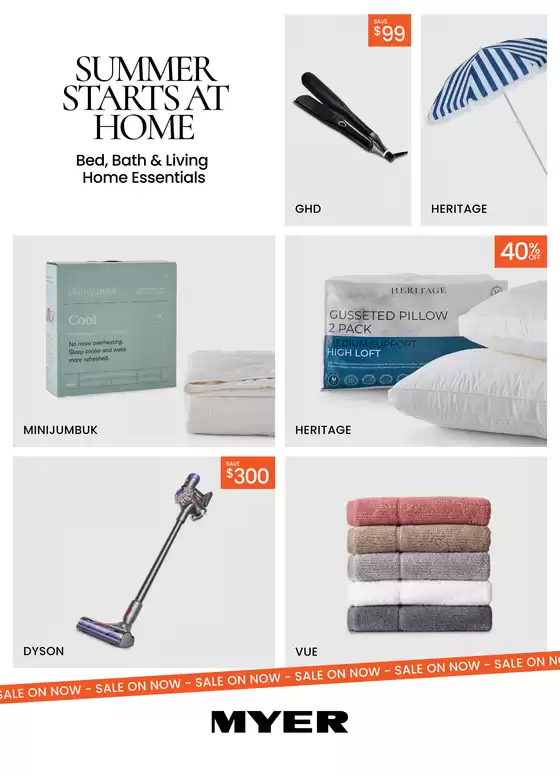 Myer catalogue in Goondiwindi QLD | Bed, Bath & Living Home Essentials | 2025-10-14T00:00:00.000Z - 2025-11-02T00:00:00.000Z
