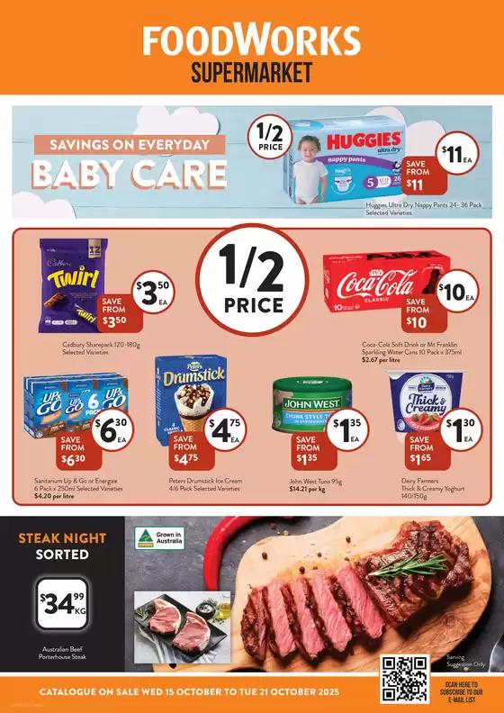 Foodworks catalogue in Pakenham VIC | Supermarket | 2025-10-15T00:00:00.000Z - 2025-10-21T00:00:00.000Z